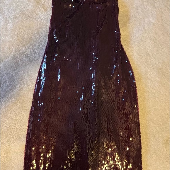 HOLIDAY NYE PARTY DRESS 
SPARKLE SEQUIN OPEN-BACK BODYCON size S - Picture 5 of 8